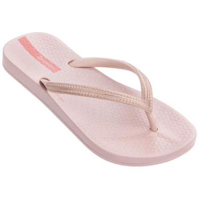 Kids' Ipanema Ana Metallic IV Flip Flops Rose | US351869QZ