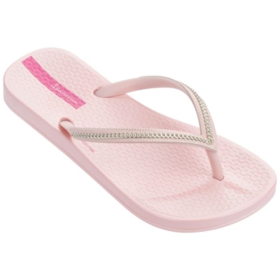 Kids' Ipanema Anatomica Metallica Flip Flops Rose | US028947YT