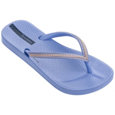 Kids' Ipanema Anatomica Metallica Flip Flops Violet | US143927IQ