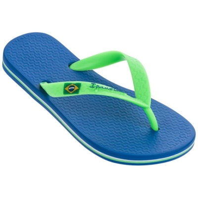 Kids' Ipanema Brazil Flip Flops Blue Green | US531829LH