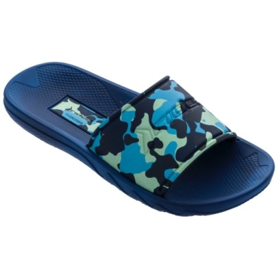 Kids' Ipanema Camo Slides Blue | US043895WY