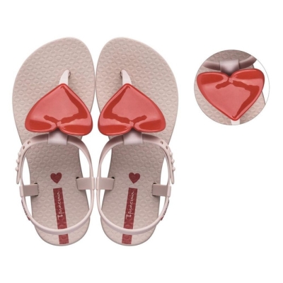 Kids' Ipanema Class Love Sandals Rose Red | US867940AG