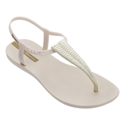 Kids' Ipanema Class Sandals Ivory Gold | US284517OE