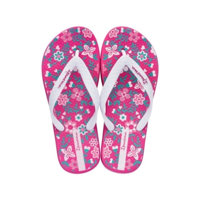 Kids' Ipanema Classic Flip Flops White | US467582NF