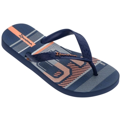 Kids' Ipanema Classic VIII Flip Flops Navy | US982634KQ