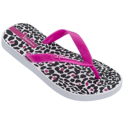 Kids' Ipanema Classic VIII Flip Flops White Rose Black | US129568QP