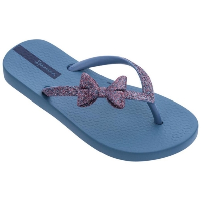 Kids' Ipanema Glitter IV Flip Flops Blue Purple | US796125IU