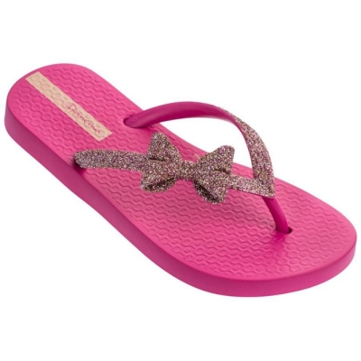 Kids' Ipanema Glitter IV Flip Flops Rose Gold | US912603IO