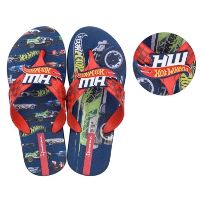 Kids' Ipanema Hot Wheels Tyre Flip Flops Blue Red | US064592WZ