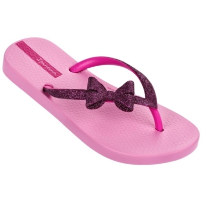 Kids' Ipanema Lolita Bow Flip Flops Rose | US865079SX