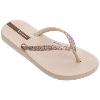 Kids' Ipanema Lolita Glitter Flip Flops Rose | US609354UO