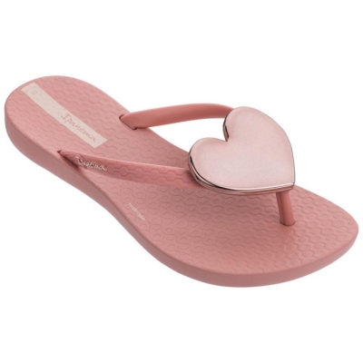 Kids' Ipanema Maxi Fashion Flip Flops Rose | US742309ON