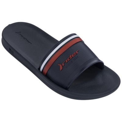 Kids' Ipanema Strike Plus Slides Navy Red | US714086CA