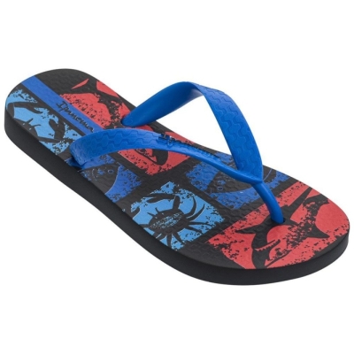 Kids' Ipanema Temas XIII Flip Flops Black Blue | US023647WF