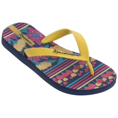 Kids' Ipanema Temas XIII Flip Flops Blue Yellow | US536479LF