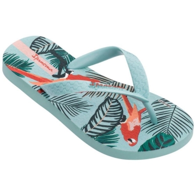 Kids' Ipanema Tropics Flip Flops Green | US617942SR