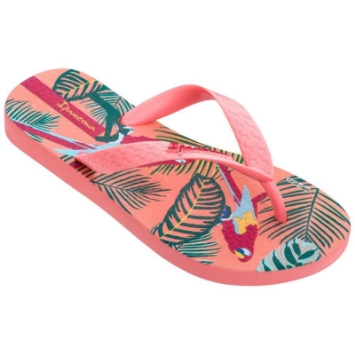 Kids' Ipanema Tropics Flip Flops Rose | US684579YW