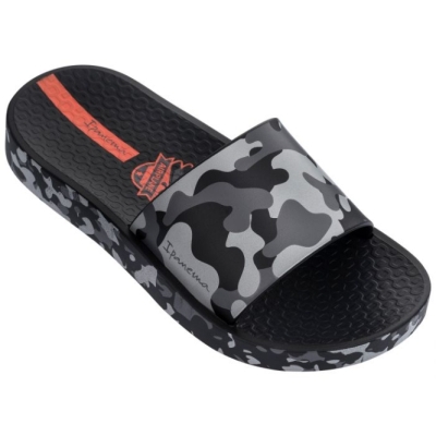 Kids' Ipanema Urban Slides Black | US647582IZ