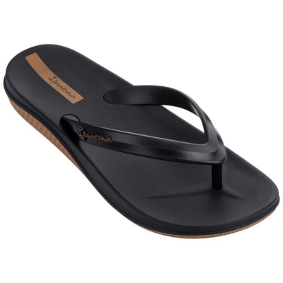 Men's Ipanema Ana Lapa Flip Flops Black | US127493CV