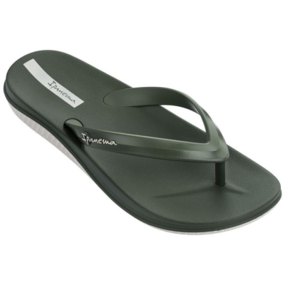 Men's Ipanema Anatomic Lapa Ad Flip Flops Green | US639508FA