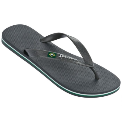 Men's Ipanema Classic Brazil Flip Flops Black | US819427RH