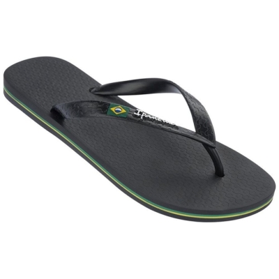 Men's Ipanema Classic Brazil II Flip Flops Black | US905234QO