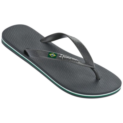 Men's Ipanema Classic Brazil II Flip Flops Grey | US984156DQ