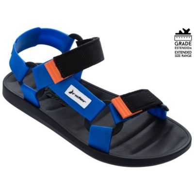 Men's Ipanema Free Rider Sandals Black Blue | US925416AS