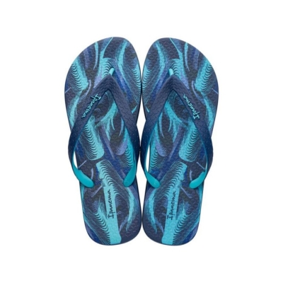 Men's Ipanema Parati II Flip Flops Blue | US349658KT