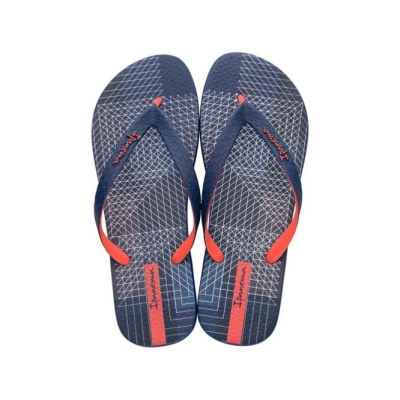 Men's Ipanema Parati II Flip Flops Blue Orange | US385764HF