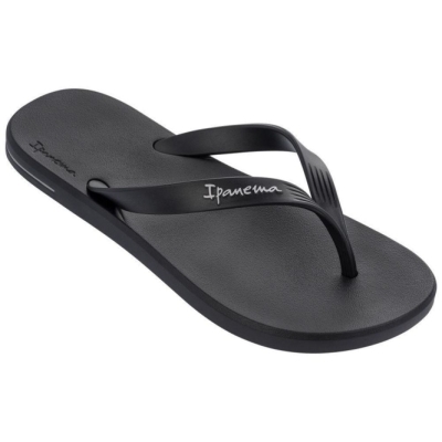 Men's Ipanema Posto 10 Ad Flip Flops Black | US428536LQ