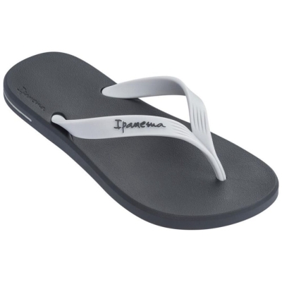 Men's Ipanema Posto 10 Flip Flops Grey White | US421703GF