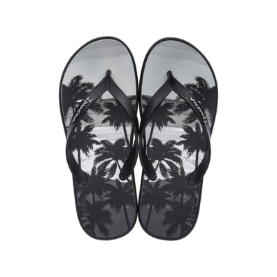 Men's Ipanema Posto 10 Temas Flip Flops Black | US648127VK