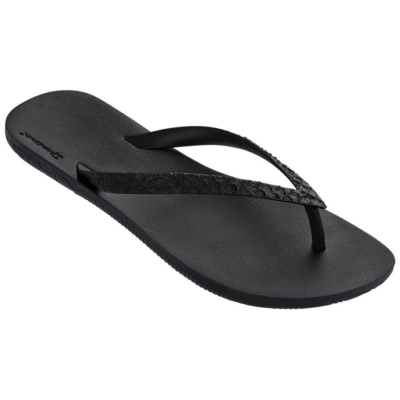 Men's Ipanema RJ Flip Flops Black | US156309UL