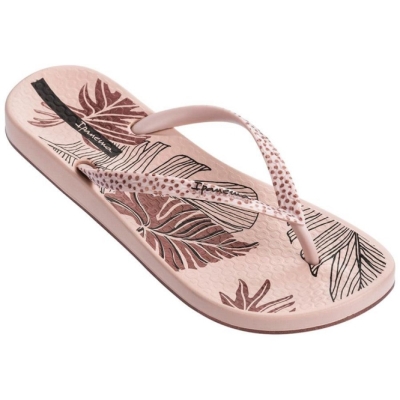 Women's Ipanema Ana Frond Flip Flops Rose | US051897FN