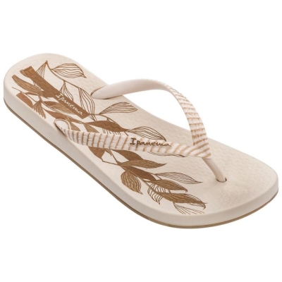 Women's Ipanema Anatomic Nature IV Flip Flops Ivory | US198567XL