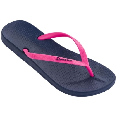 Women's Ipanema Anatomic Tan Flip Flops Blue Rose | US152694AE