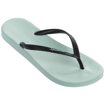 Women's Ipanema Anatomic Tan Flip Flops Blue Black | US793621LA