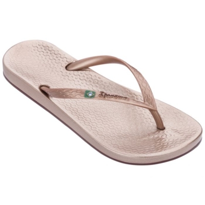 Women's Ipanema Anatomica Brilliant Flip Flops Gold | US304625ZK