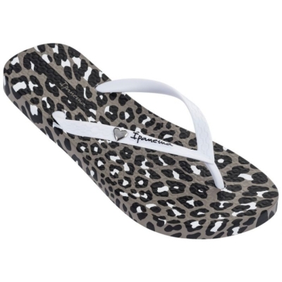 Women's Ipanema Animal Print Flip Flops White | US097234GT