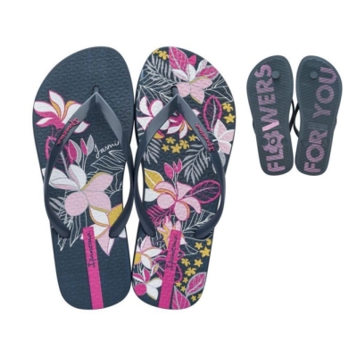 Women's Ipanema Botanicals Flip Flops Navy Rose | US026534PD