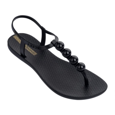 Women's Ipanema Charm Sandals Black | US360714NL