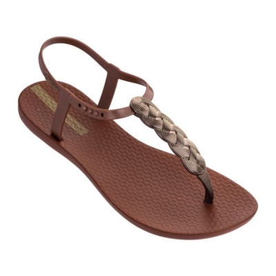 Women's Ipanema Charm Sandals Brown | US973816ZX