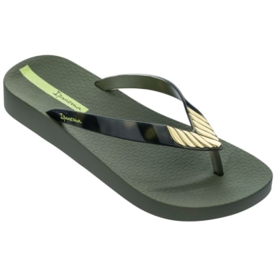 Women's Ipanema Elegance Soft Flip Flops Green | US409571DW