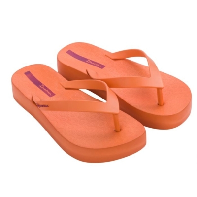 Women's Ipanema Flatform Flip Flops Orange | US861093JM