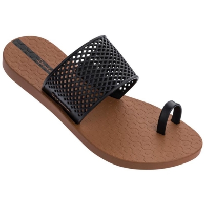 Women's Ipanema Gadot Sandals Brown Black | US038965TE