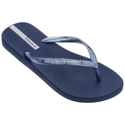 Women's Ipanema Glam II Flip Flops Navy | US706829GX