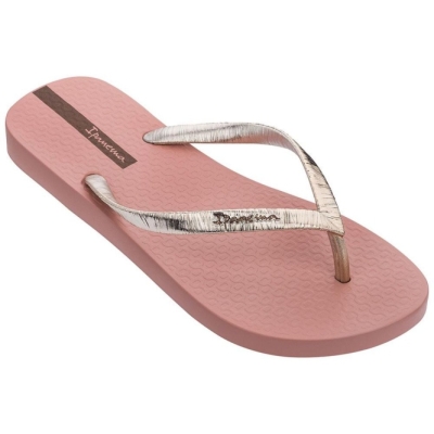 Women's Ipanema Glam II Flip Flops Rose Gold | US495026GM