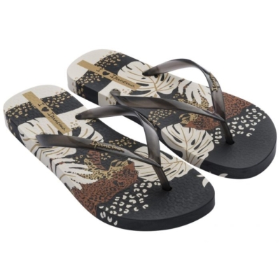 Women's Ipanema I Love Sun Print Flip Flops Black | US645278BH