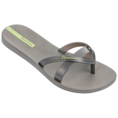 Women's Ipanema Kirei Flip Flops Grey Silver | US285160SZ